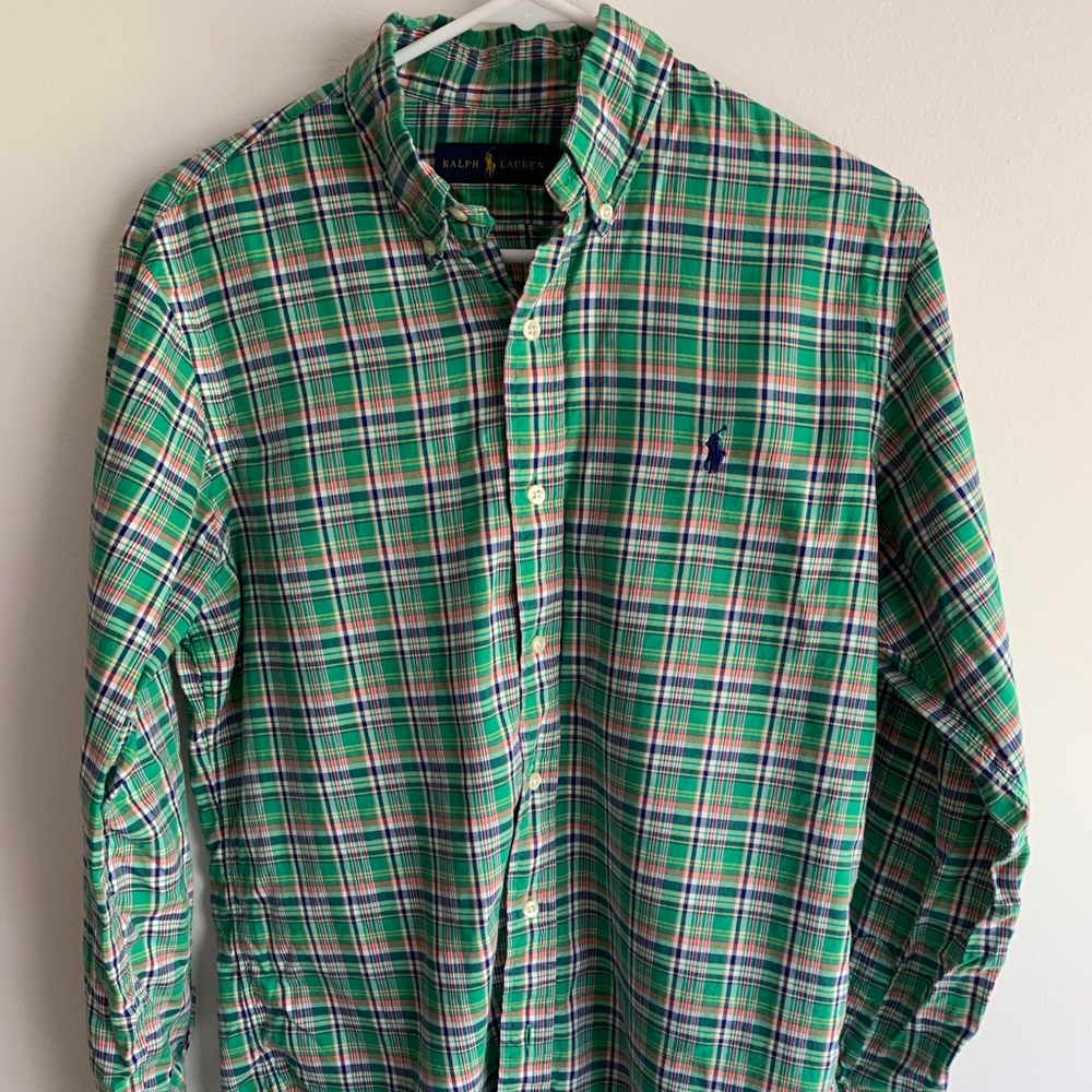 Ralph Lauren Green Long Sleeve Button Down